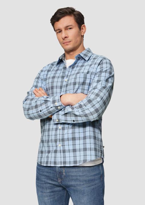 Image du produit S.Oliver Hemd Regular Fit: Kariertes Baumwollhemd aus Seersucker (XL)