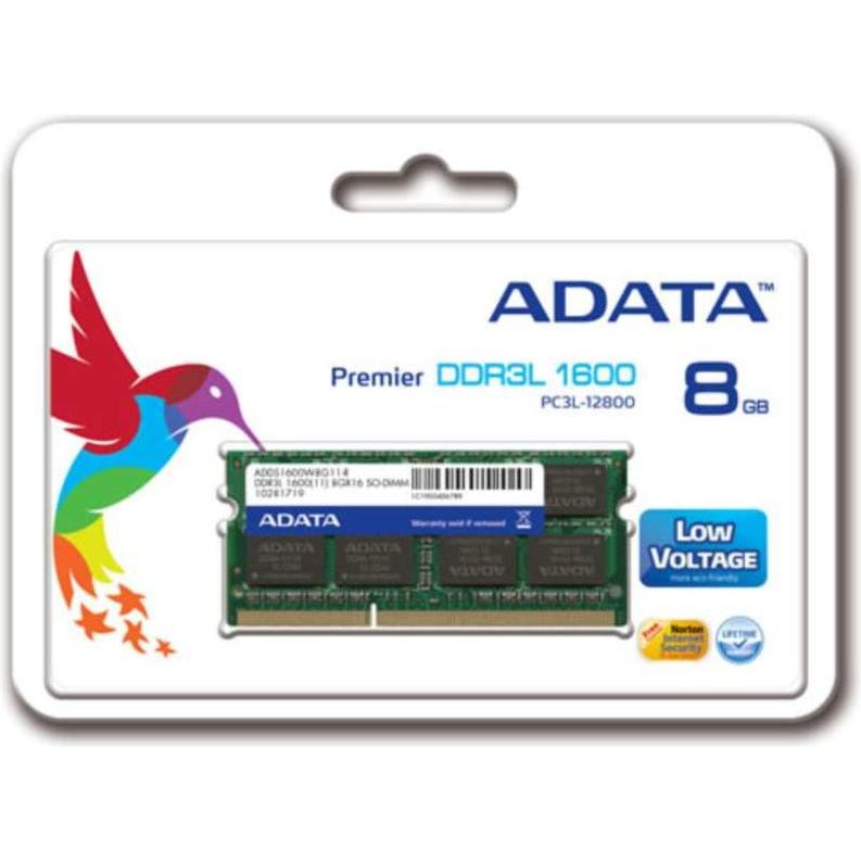 Adata Premier Series (1 x 8GB, 1600 MHz, DDR3L-RAM, SO-DIMM), RAM, Grün