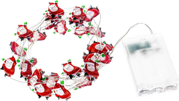 Produktbild Lindby Motje LED-Lichterkette, Weihnachtsmann (3.20 m)