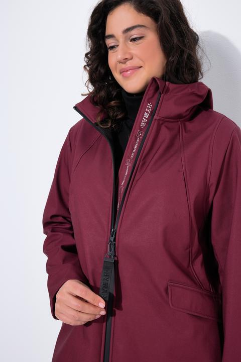 Produktbild Ulla Popken HYPRAR Softshelljacke, wasserabweisend, Kapuze (50, 52)