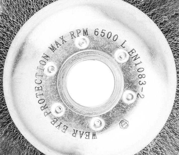 Actual product image Graphite wire Sepeta petrol brush 150 x 25.4 mm, soft, wavy wires (Weed whacker, Garden machinery spare parts)