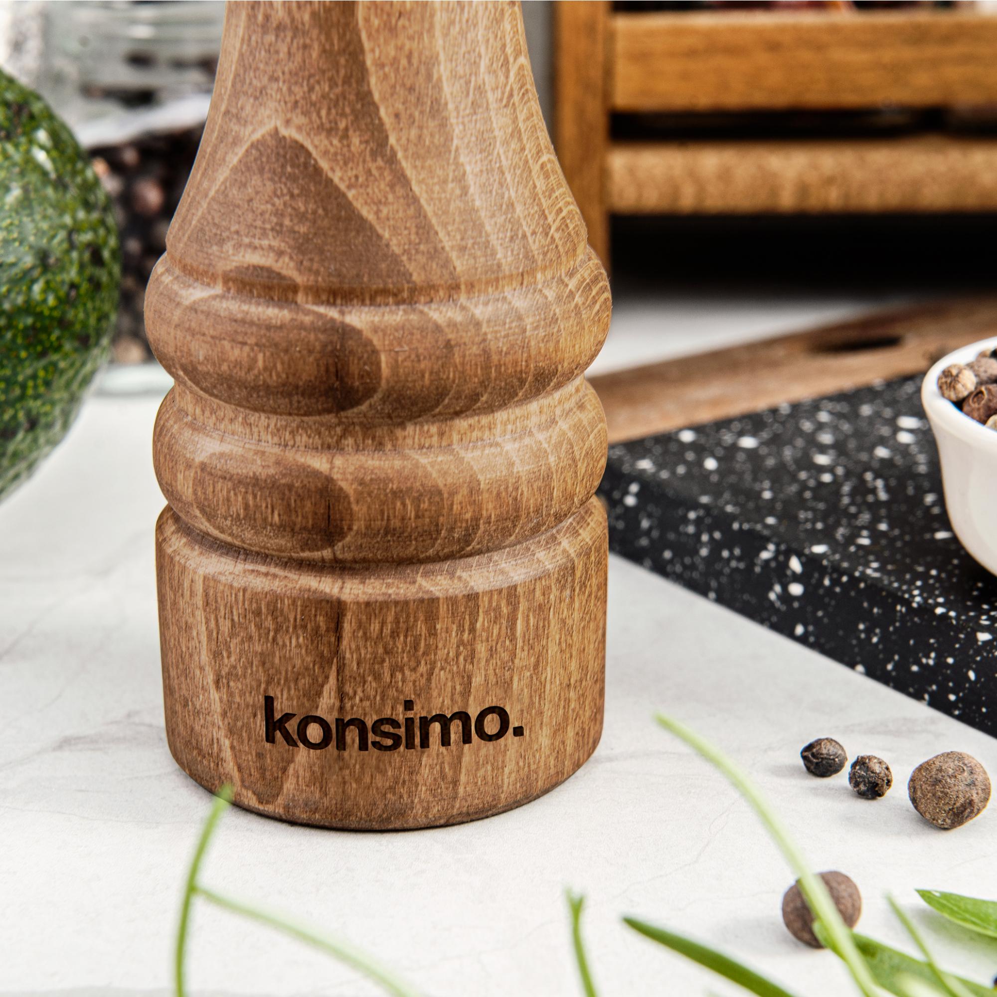 Thumbnail - Konsimo Milos, Pfeffermühle + Salzmühle, Braun