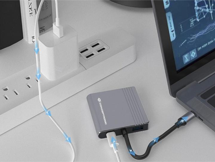 Produktbild Conceptronic 4-in-1 USB 3.2 Gen 1 Docking Station (USB-C, 4 Ports)