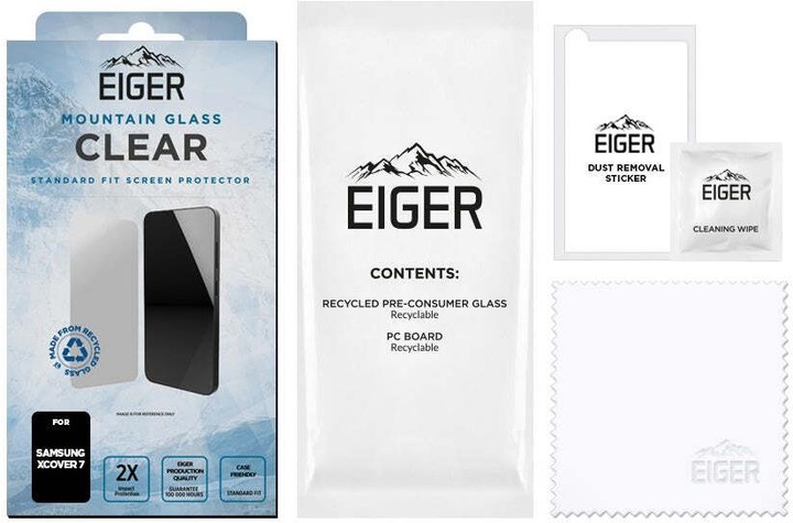 Actual product image Eiger Mountain Glass (1 Piece, Samsung Galaxy Xcover 7)