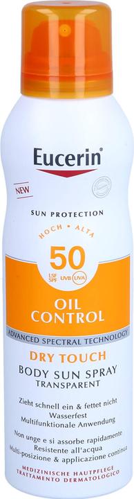 Eucerin Sun Oil Bdy Aero50, 200 ml SPR (Sonnenöl, SPF 50, 200 ml)