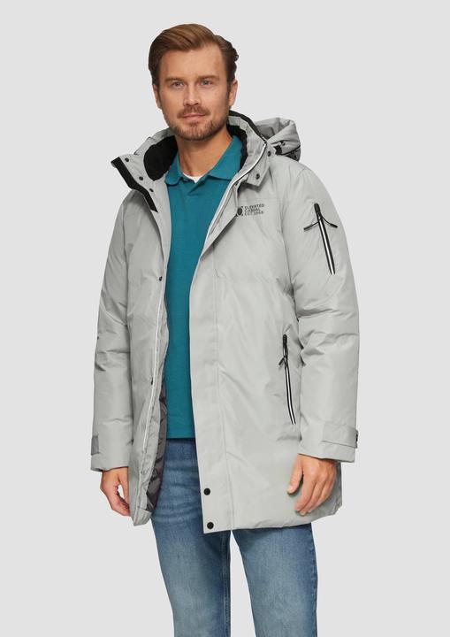 Produktbild S.Oliver Outdoor-Jacke Wasserabweisender wattierter Parka mit Kontrast-Details (S)