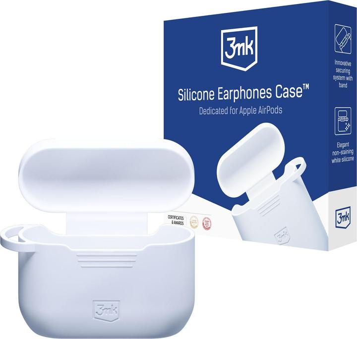 Produktbild 3MK Etui Silicone AirPods Case do Apple AirPods Pro 3 biały (Kopfhörer Hülle)