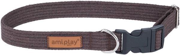 amiplay Necklace Cotton S, 15mm/28-40cm, brun