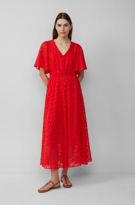 Produktbild S.Oliver Kleid Festliches Maxikleid aus Struktur-Chiffon mit gesmokter Taille (38)