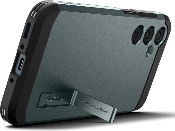 Actual product image Spigen Tough Armor Sam A35 5G zielony/abyss green ACS07518 (Samsung Galaxy A35)