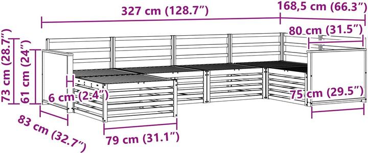Produktbild vidaXL Outdoor-Sofa