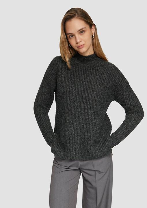 Produktbild S.Oliver Strickpullover Weicher Strickpullover mit Rippstruktur (L)