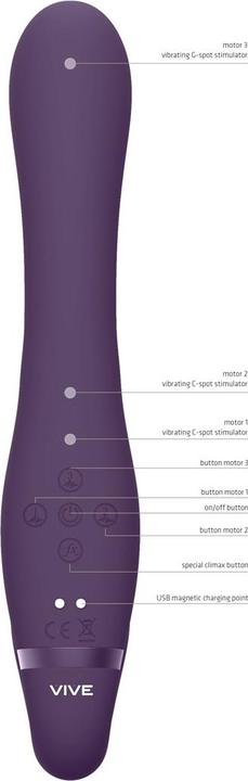 Produktbild Shots Suki - Vibrating Strapless Strap-on Rabbit