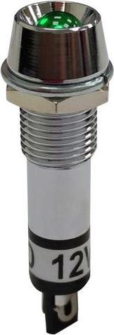 Produktbild RND Components LED-Signalleuchte, Löten, Fest, Grün, AC / DC, 12V