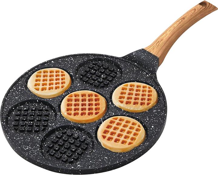 Produktbild Kinghoff Mini-Waffel-Pfanne mit Antihaft-Beschichtung, 26,5 cm (26.50 cm, Crêpe Pfanne)