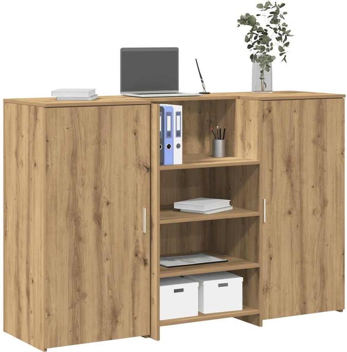Produktbild vidaXL Empfangstheke Artisan-Eiche 155x50x103,5 cm Holzwerkstoff (50 x 50 x 103.50 cm)