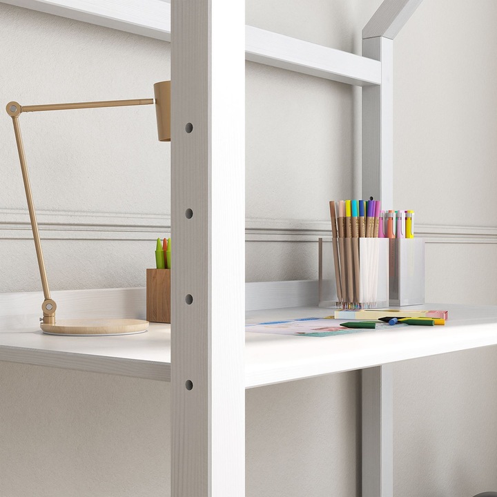 Actual product image IDIMEX Kinderschreibtisch TINA höhenverstellbar – Weiss