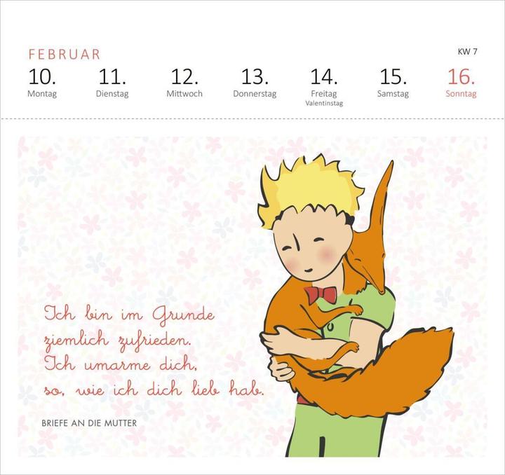 Produktbild Postk.Kalender Kleiner Prinz (17 x 17 cm, Deutsch)