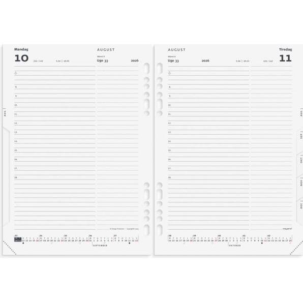 Mayland-Burde, Agenda, System A5 dagkalender REFILL 2026 (A5)