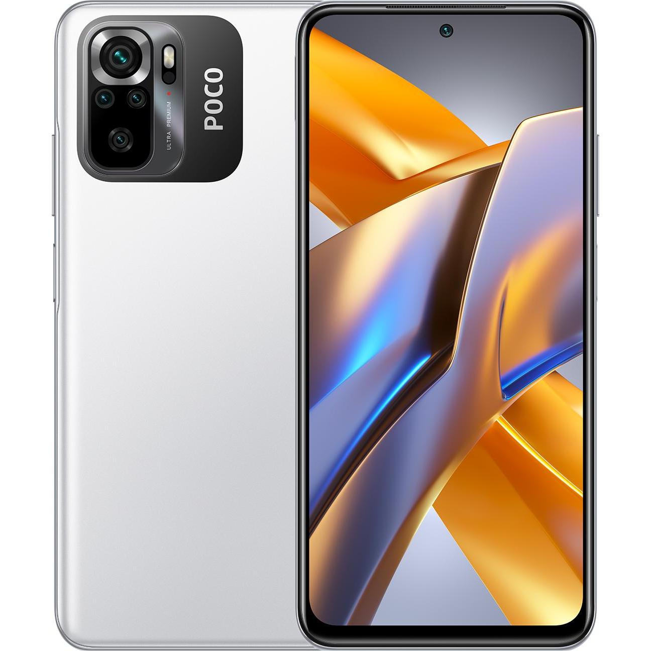 Xiaomi Poco M5s (64 GB, Weiss, 6.42", Dual SIM, 64 Mpx, 4G), Smartphone, Weiss