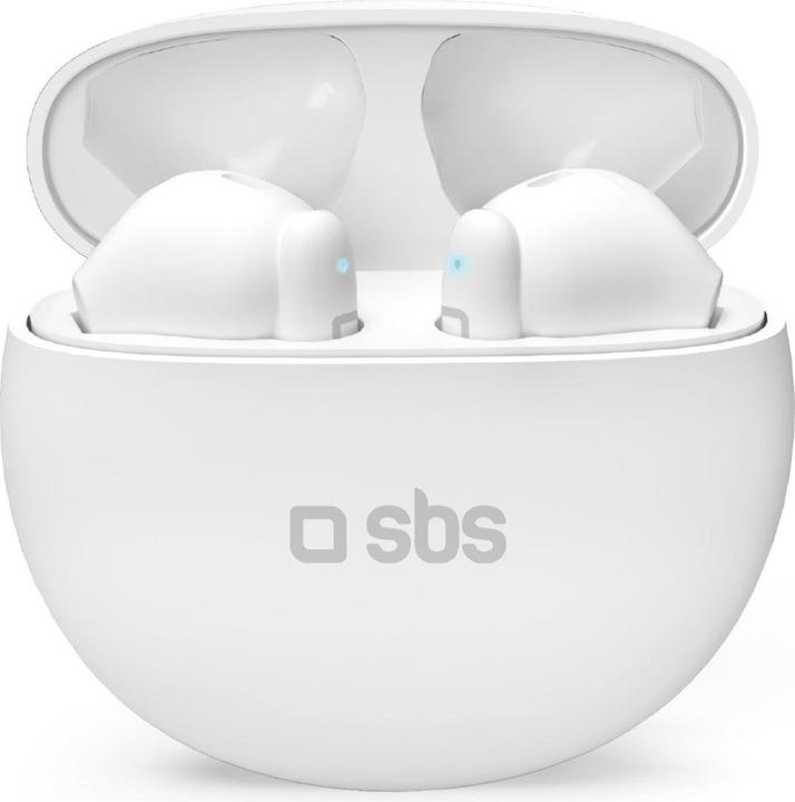 Produktbild SBS TWS Pure Drops Kopfhörer mit 380mAh Ladestation white (ANC, 6.50 h, Kabellos)