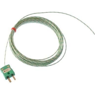 Rs Pro, Kabelleitung, Glasfaser Thermoelement Typ K, Ø 1/0.3mm x (2 m)
