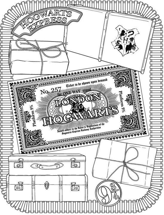 Produktbild Harry Potter 20 Ausmal-Postkarten: Greetings from Hogwarts, Hogsmeade, and beyond!