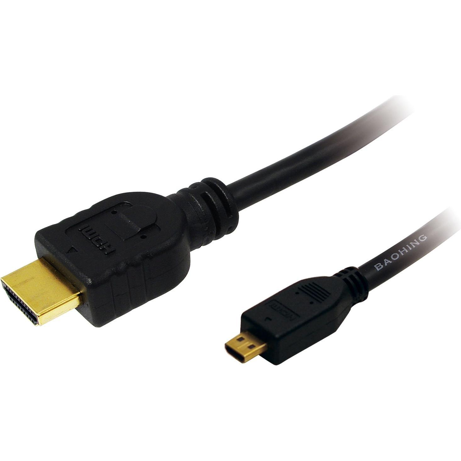 LogiLink HDMI (Typ A) — micro HDMI (Typ D) (1 m, HDMI), Video Kabel