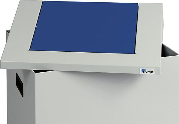 Image du produit Collecteur de laine, capacité 73 l, gris clair / bleu gentiane. (73 l)