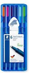 Produktbild Staedtler Kugelschreiber triplus ball 437 XB, 6er Etui (Mehrfarbig, 6 x)