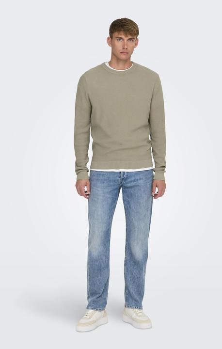 Actual product image Only & Sons Onstony Ds 12 Ls Waffle Crew Knit Noos (XL)