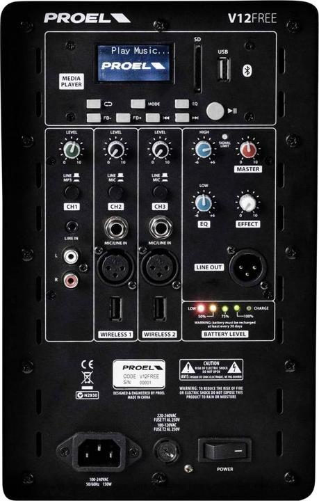 Produktbild Proel Akku Sound System 12 Zoll (Aktiv)