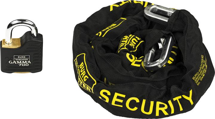 Actual product image Burg Wächter Set chain + lock GKM 10/150/700 (150 cm)