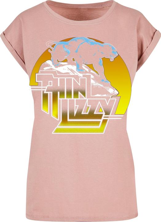 Produktbild Merchcode Ladies Thin Lizzy - TL Panther Extended Shoulder Tee - 181491 (S)