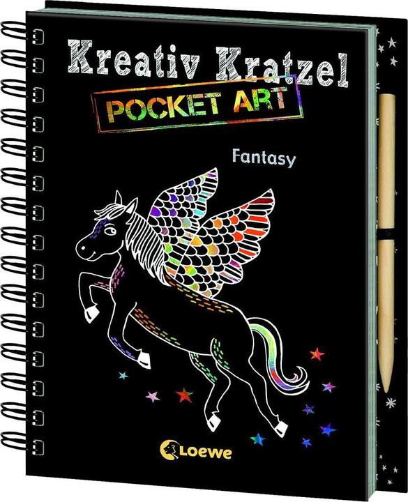 Actual product image Kreativ-Kratzel Pocket Art: Fantasy (German, Eleanor Summer, 2017)