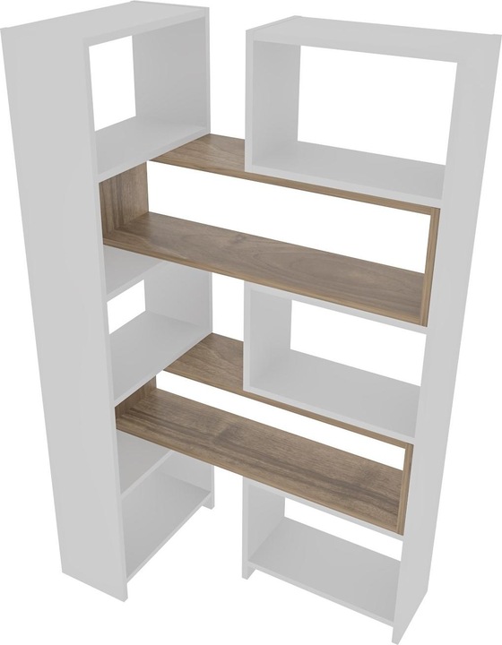 White and walnut