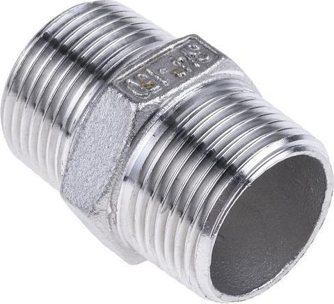 Image du produit RS PRO Raccord de tuyauterie en acier inoxydable Mamelon hexagonal, R 3/4pouce x R 3/4pouce 43.434mm (Raccord de tuyauterie)