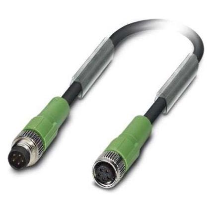 Phoenix Contact 1404481 Sensor-/Aktor-Anschlussleitung 1.50 m Polzahl: 5 1 St., Elektronikkabel + Stecker, Schwarz