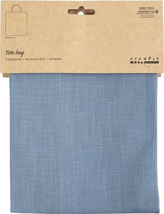 Produktbild Creativ Company Stoffbeutel Blau, 38 x 42 cm