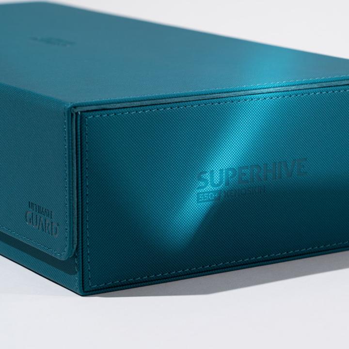 Actual product image Ultimate Guard Card Box XenoSkin Superhive 550+ Petrol Blue