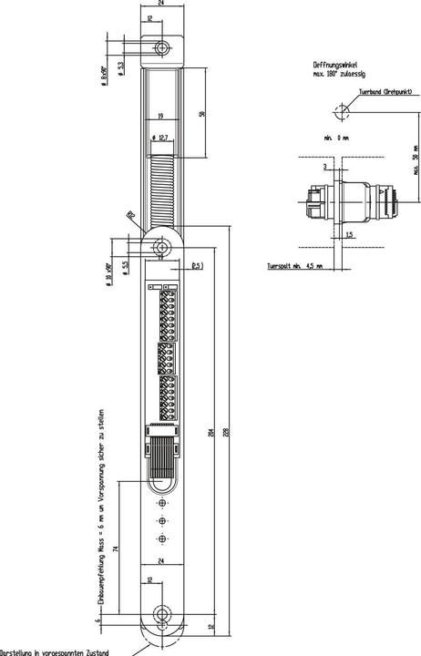 Produktbild effeff Kabelübergang 20-polig, steckbar 10314R34, 330 mm, einseitige Wanne, rund