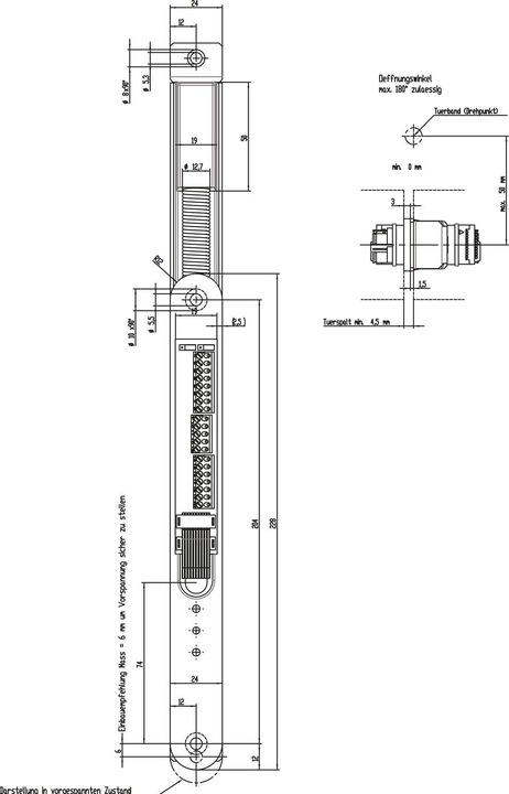 Actual product image effeff Cable transition 20-pin, pluggable 10314R34, 330 mm, one-sided tray, round