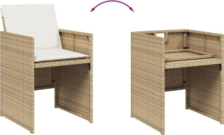Produktbild vidaXL Garten Essgruppe (165 x 106 x 73 cm)