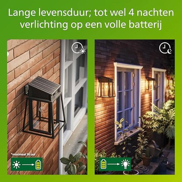 Actual product image Philips Solar outdoor wall light (470 lm, E27, IP44)