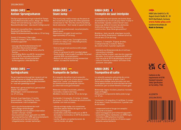 Actual product image Haba Cars - Action ski jump