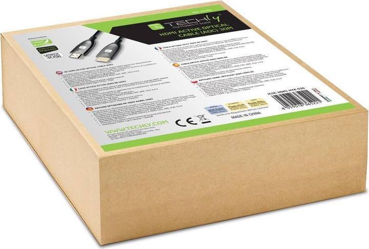 Actual product image Techly HDMI 8K 60Hz AOC Fibre Optic Cable 30m (30 m)