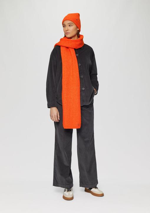 Actual product image S.Oliver Mütze Strickbeanie aus Wollmix mit Logo-Detail