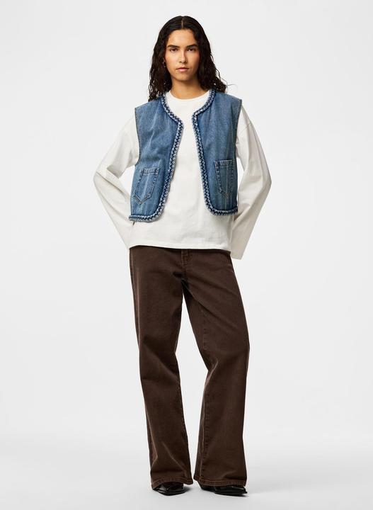 Actual product image Pieces PCBELL CROPPED Jeansweste (S)