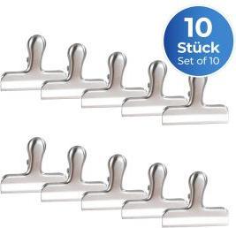 Actual product image Wenko Verschlussklammern Edelstahl, 10er Set mit starker Klemmfeder (10x)