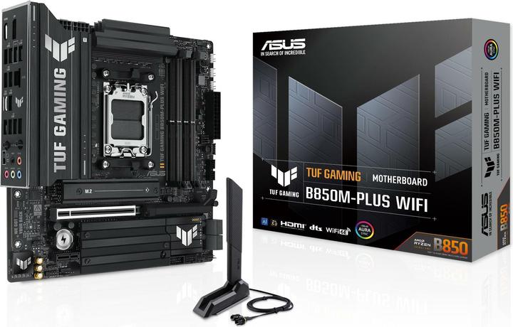Image du produit ASUS TUF Gaming B850M-Plus Wifi (AM5, AMD B850, ATX)